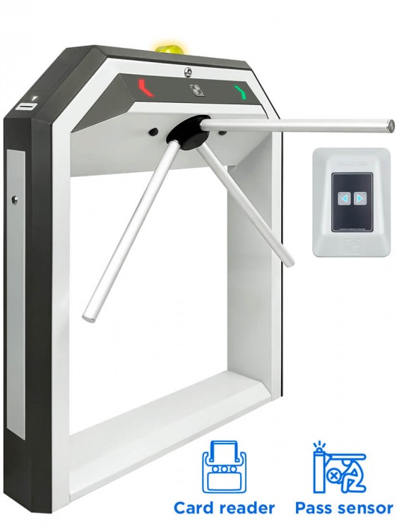 Комплект тумбового турникета со встроенным картоприемником «STR-03KEС»