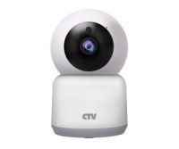 CTV-HomeCam поворотная Wi-Fi видеокамера  с разрешением 2М,  функцией "День/Ночь" и ИК подсветкой до 5 метров, аудио, слотом для SD-карты, детекцией движения, для установки внутри помещений
